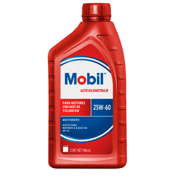 Mobil 25W 60. Tiene una viscosidad especial para motores que operan bajo condiciones.