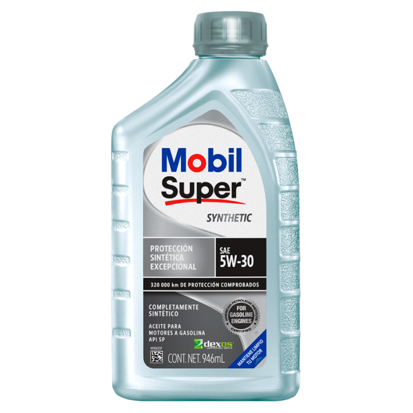 Mobil Supe Synthetic 5W 30 1L. Mobil Super™ Synthetic es un aceite para motores completamente sintético.
